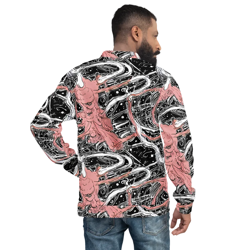 Blush Ink Current on Bomber Jacket — Back