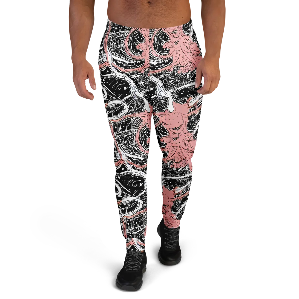 Blush Ink Current on Men's Joggers — Front
