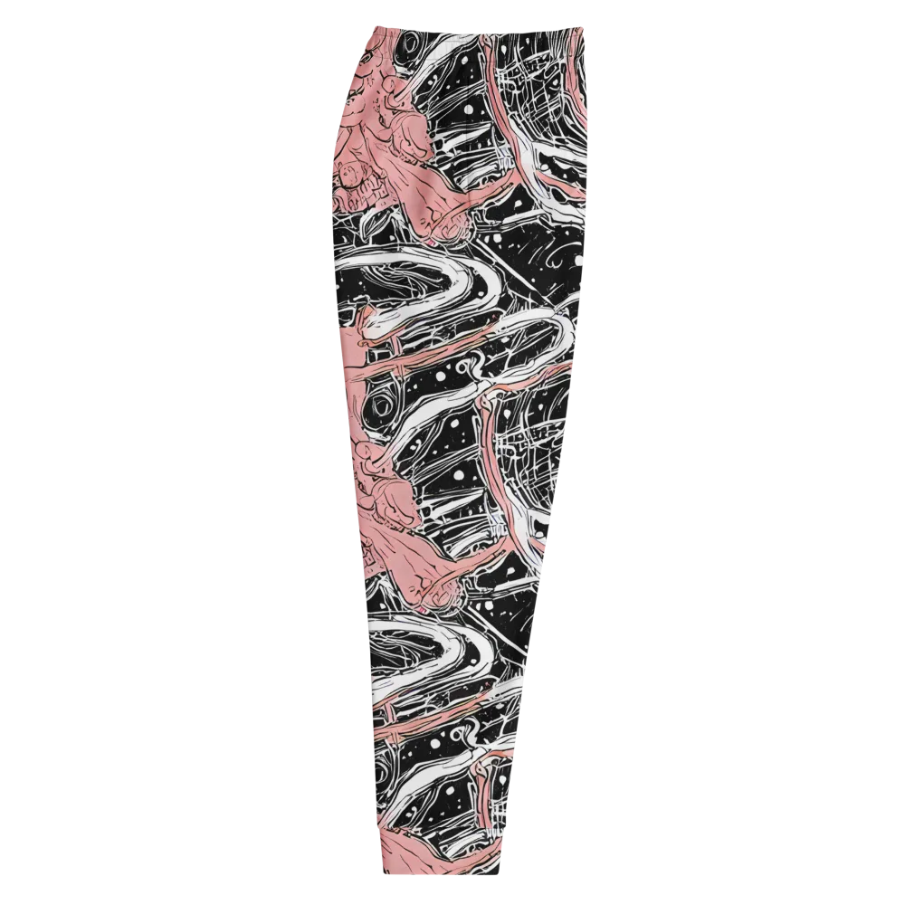 Blush Ink Current on Men's Joggers — Right