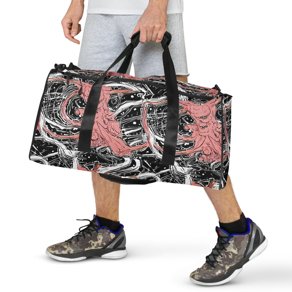 Blush Ink Current on Duffle Bag — Front
