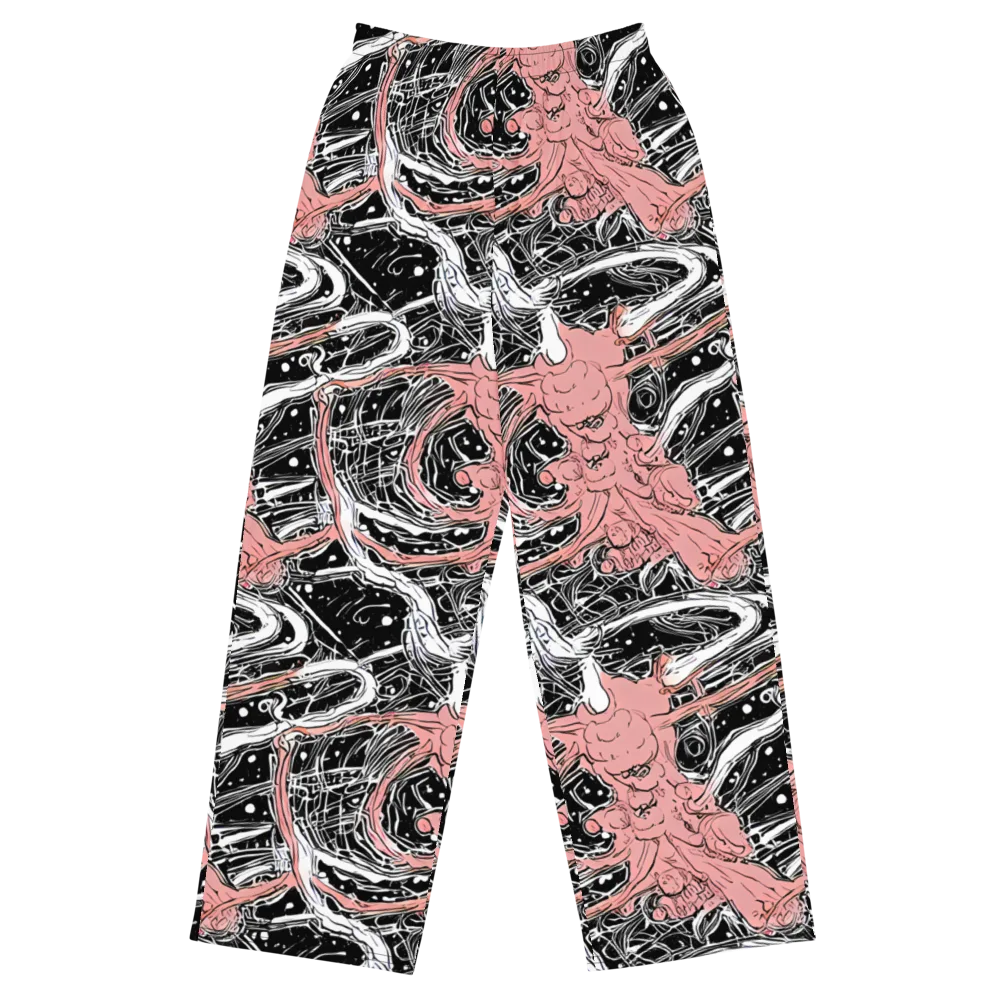Blush Ink Current on Wide-Leg Pants — Front