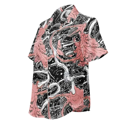 Blush Ink Current on a Women's Short Sleeve Pajama Top