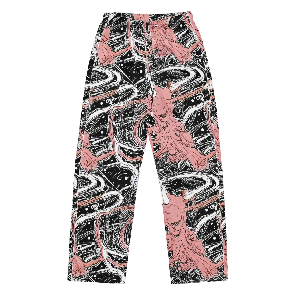 Blush Ink Current on Women's Pajama Pants — Front