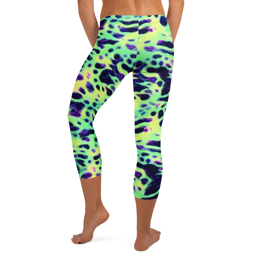 Luminous Ink on Capri Leggings — Back