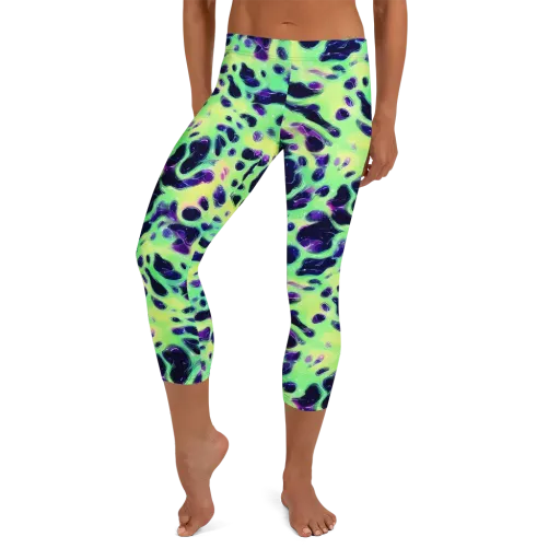 Luminous Ink on a Capri Leggings