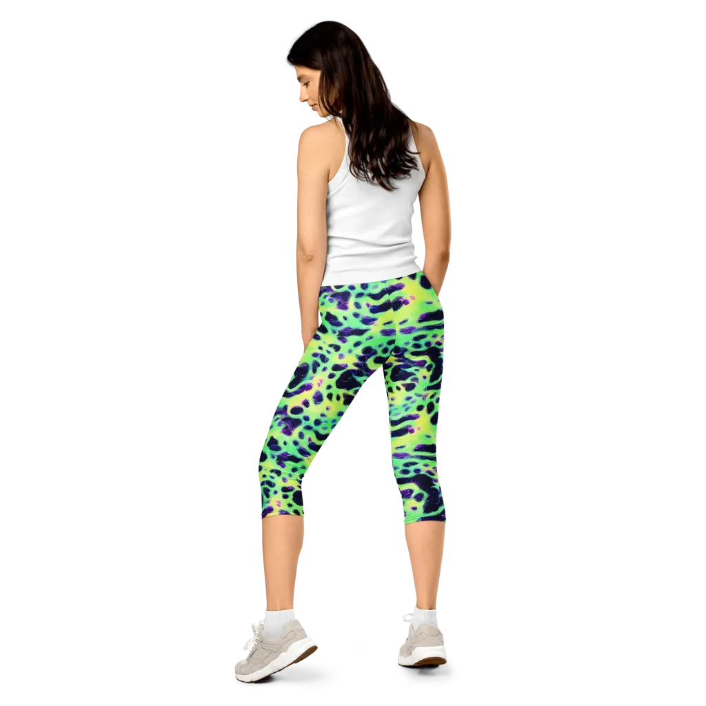 Luminous Ink on Capri Leggings — Back