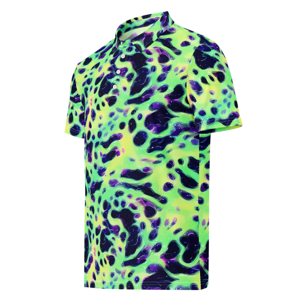 Luminous Ink on Men's Slim Fit Polo Shirt — Left Front