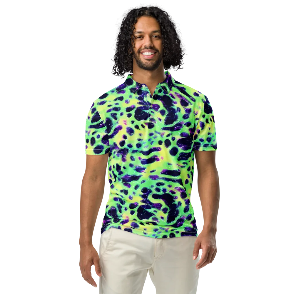 Luminous Ink on Men's Slim Fit Polo Shirt — Front