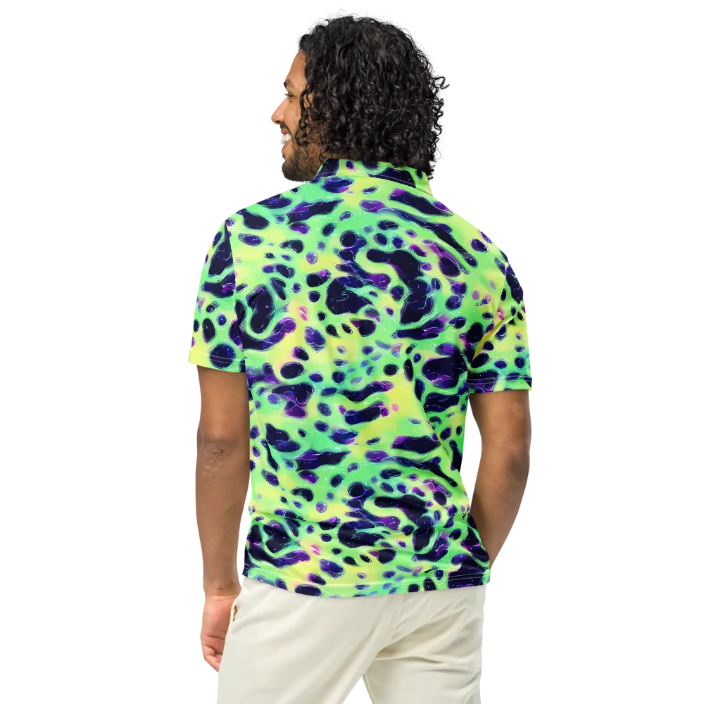Luminous Ink on Men's Slim Fit Polo Shirt — Back