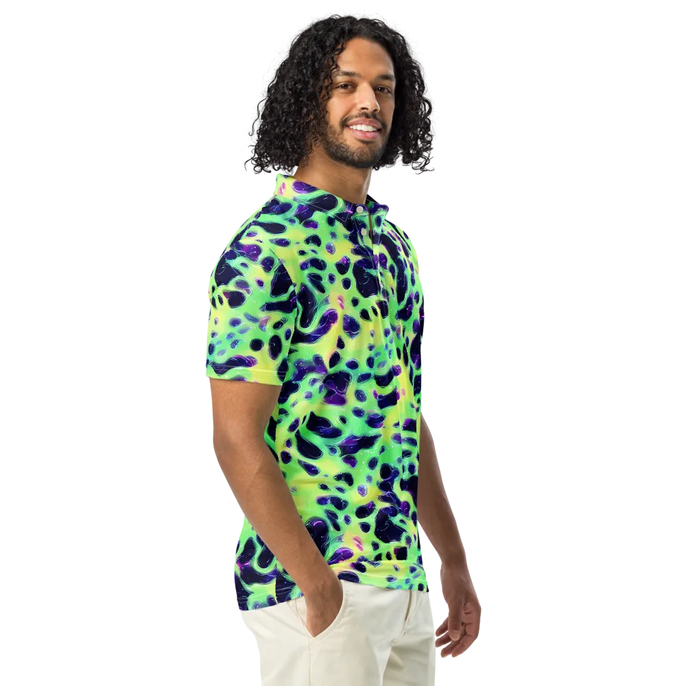 Luminous Ink on Men's Slim Fit Polo Shirt — Right Front