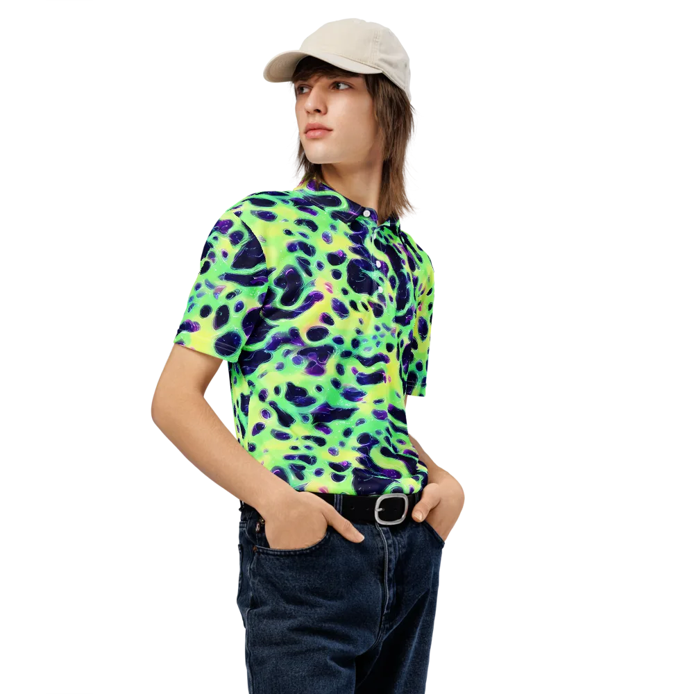 Luminous Ink on Men's Slim Fit Polo Shirt — Right Front