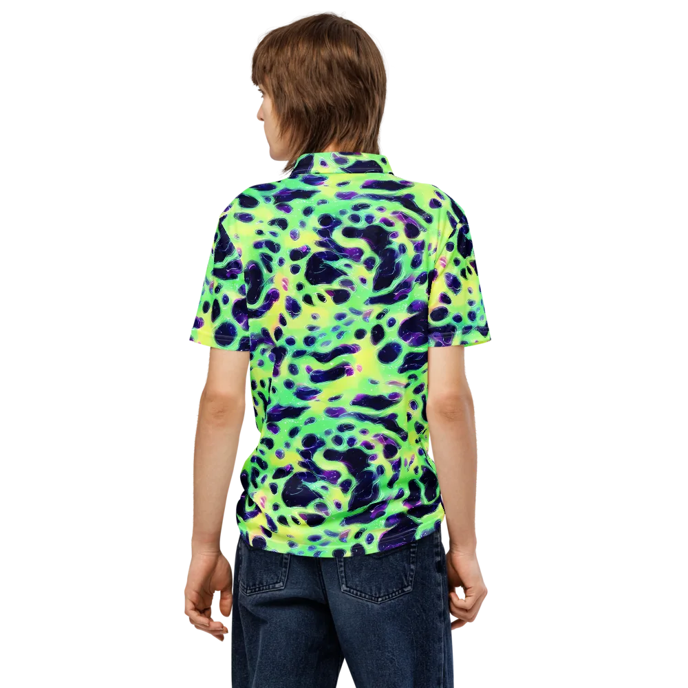Luminous Ink on Men's Slim Fit Polo Shirt — Back
