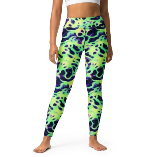 Luminous Ink on a Yoga Leggings