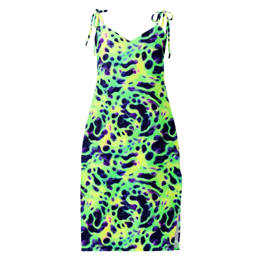 Luminous Ink on Slip Dress — Front