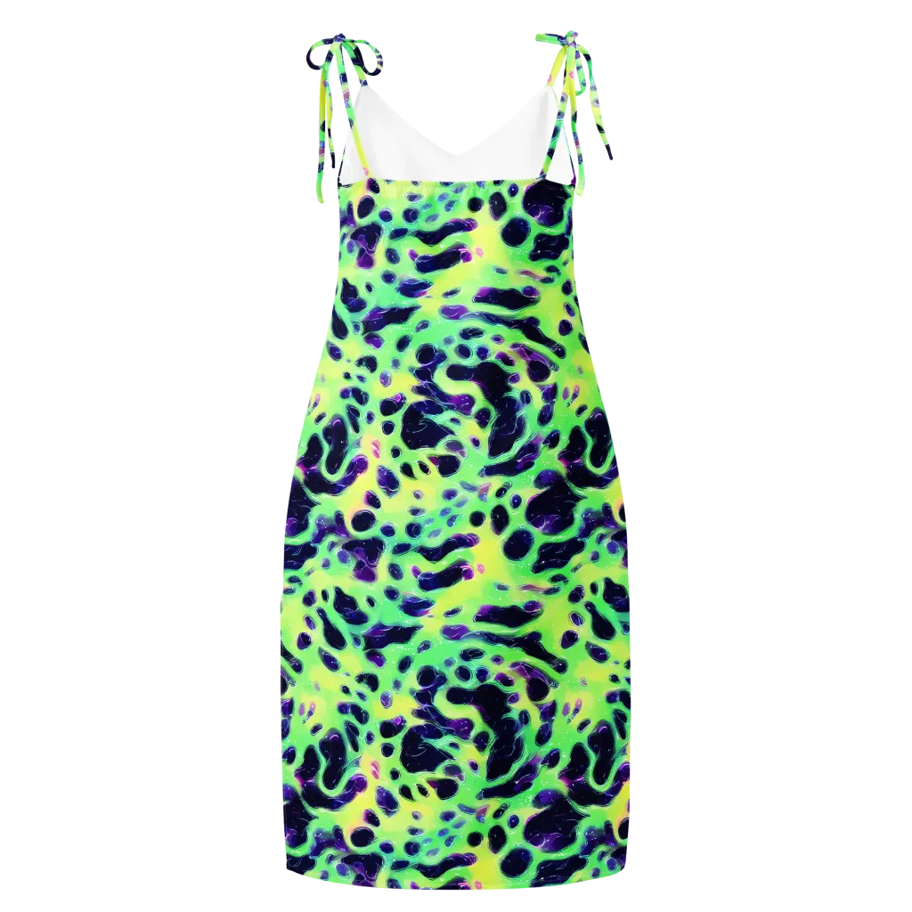 Luminous Ink on Slip Dress — Back