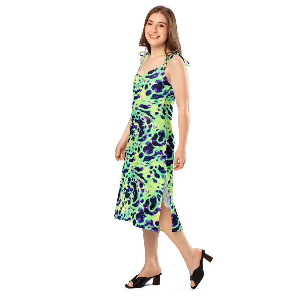 Luminous Ink on Slip Dress — Left Front