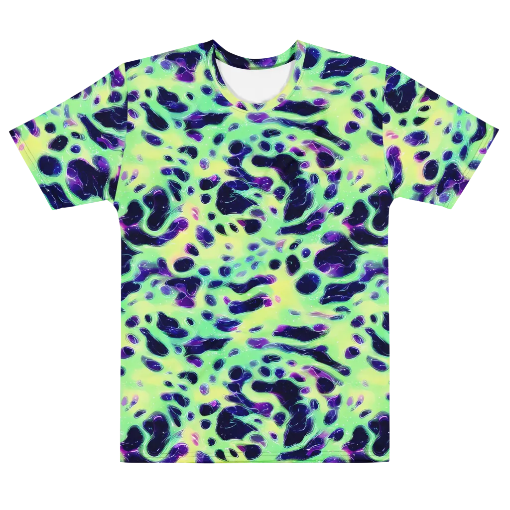Luminous Ink on Men's Cotton Crew Neck T-Shirt — Front
