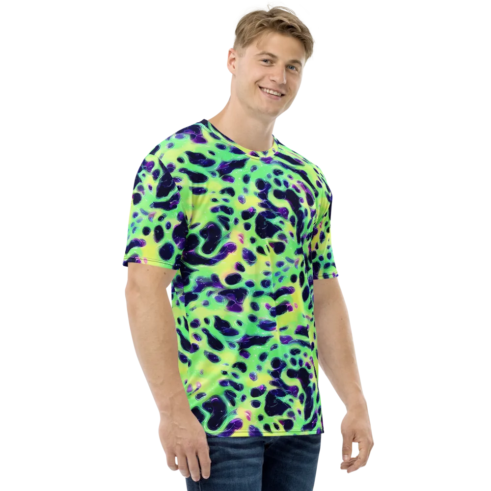 Luminous Ink on Men's Crew Neck T-Shirt — Right