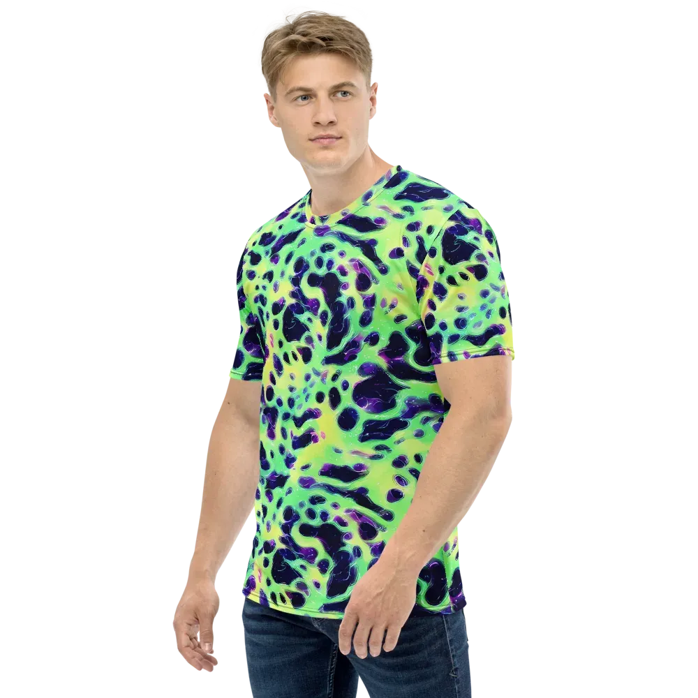 Luminous Ink on Men's Crew Neck T-Shirt — Left