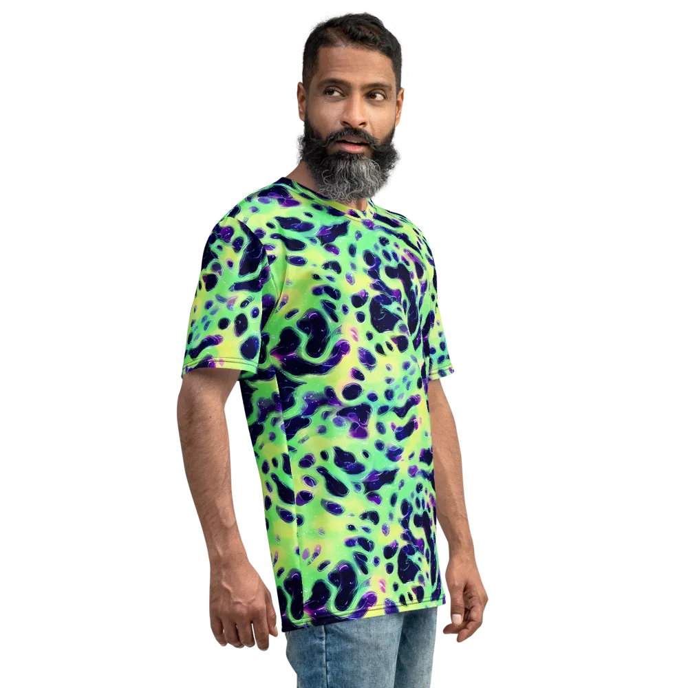 Luminous Ink on Men's Crew Neck T-Shirt — Right