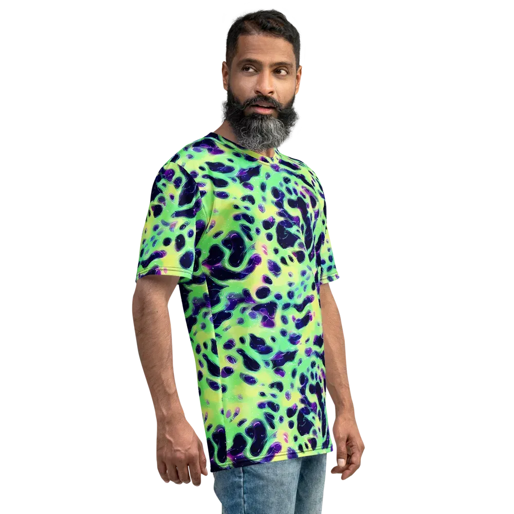Luminous Ink on Men's Crew Neck T-Shirt — Right