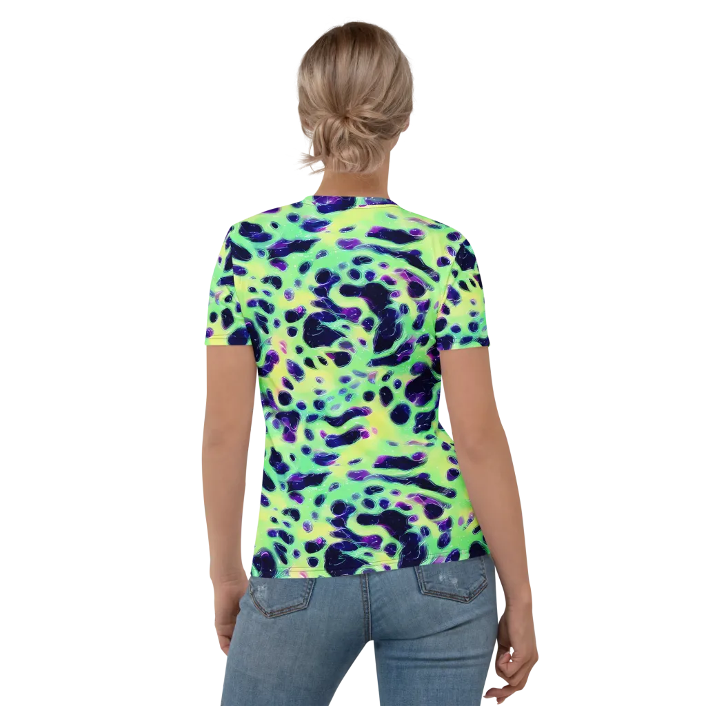 Luminous Ink on Women's Crew Neck T-Shirt — Back