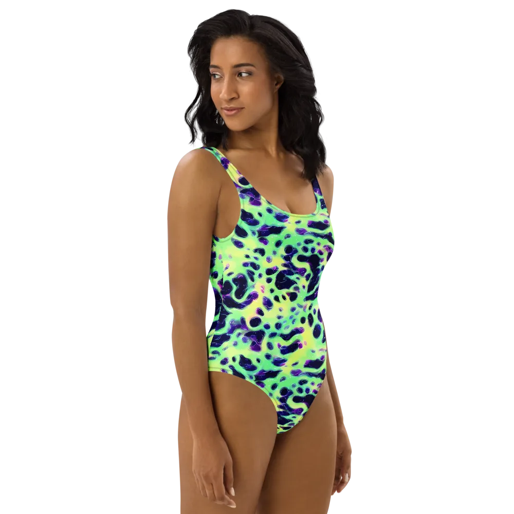 Luminous Ink on One-Piece Swimsuit — Right