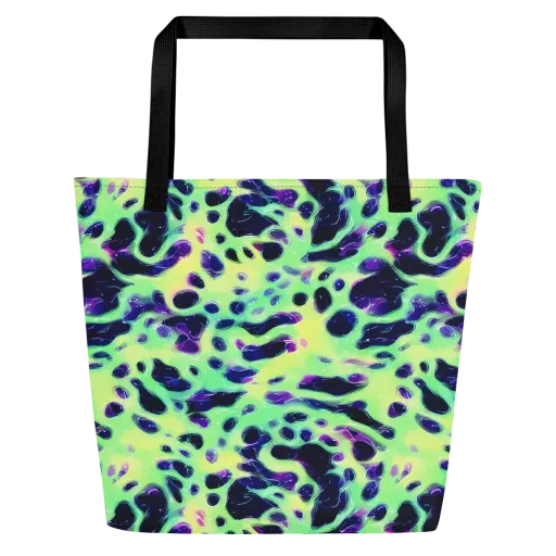 Luminous Ink on a Large Tote Bag W/ Pocket