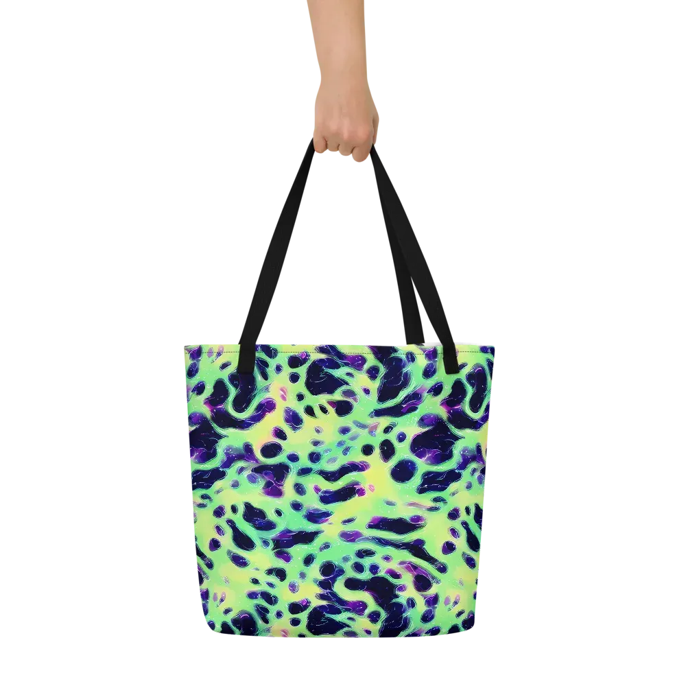 Luminous Ink on Large Tote Bag W/ Pocket — Front