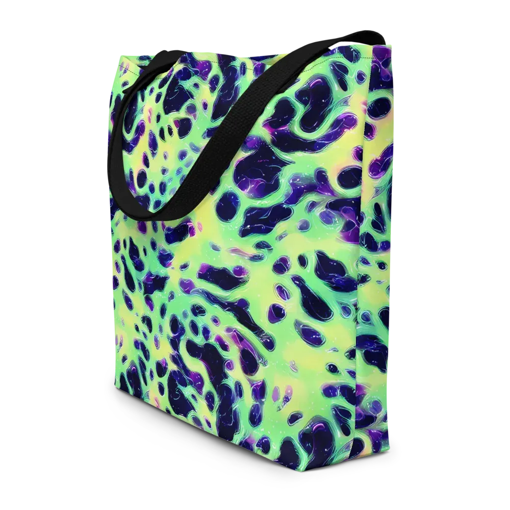 Luminous Ink on Large Tote Bag W/ Pocket — Front
