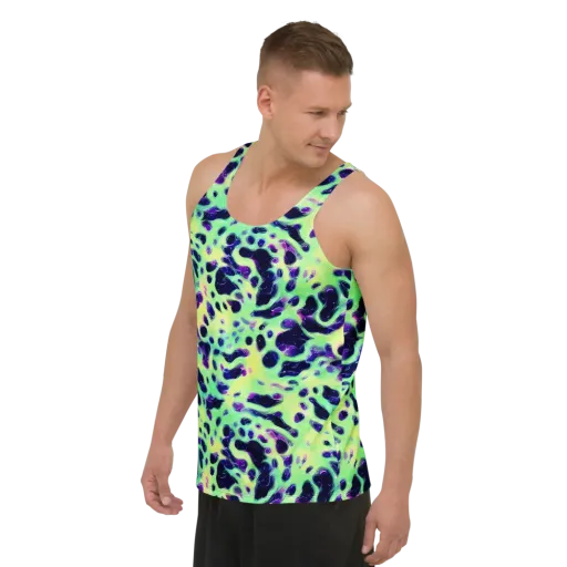 Luminous Ink on a Men's Tank Top