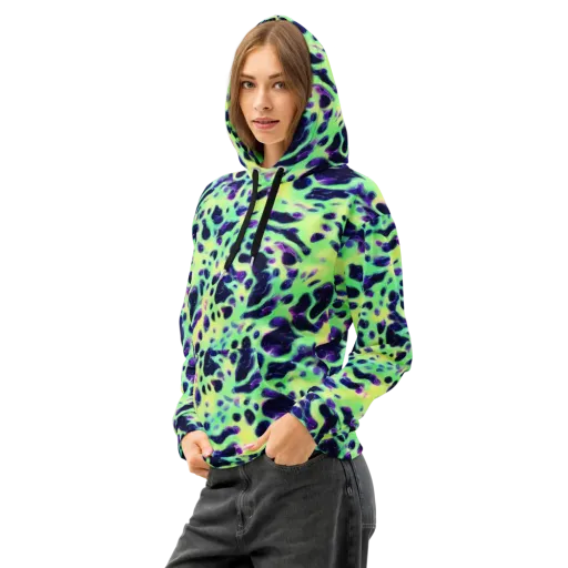 Luminous Ink on a Cotton Hoodie