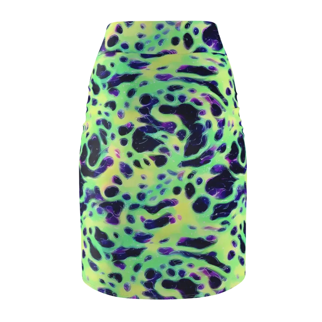 Luminous Ink on Pencil Skirt — Back
