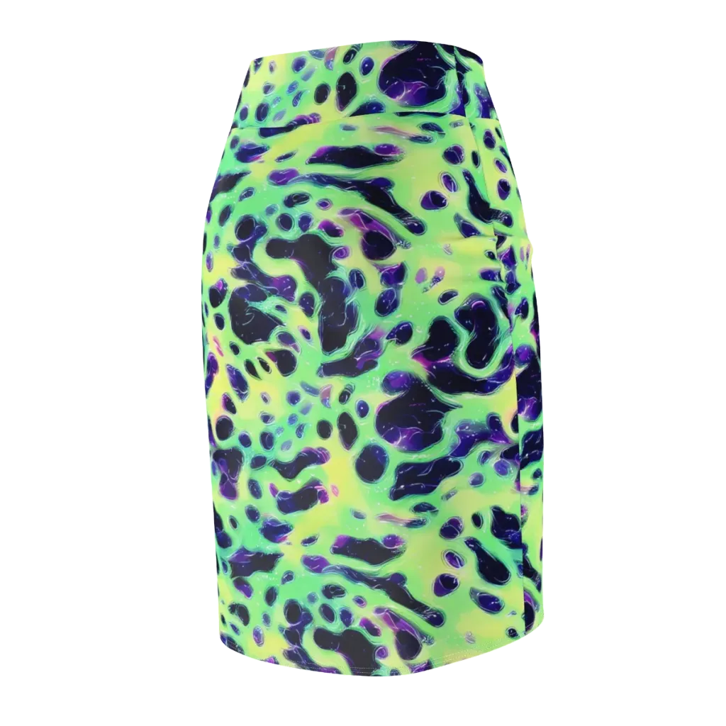 Luminous Ink on Pencil Skirt — Back Side