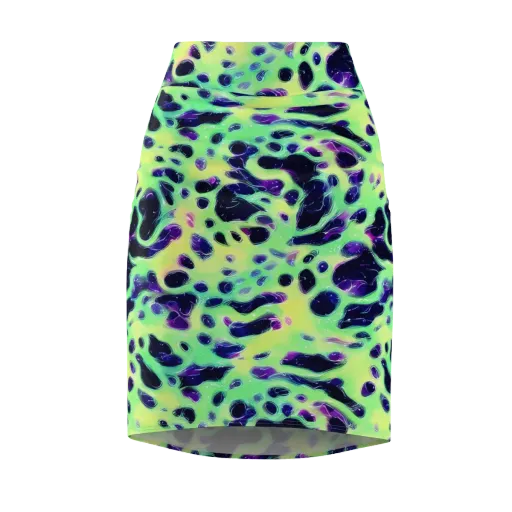 Luminous Ink on a Pencil Skirt
