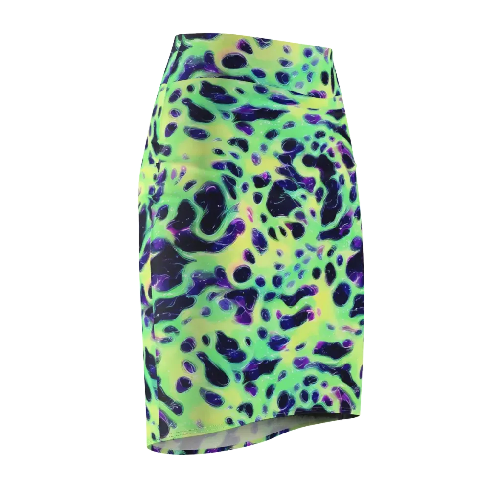 Luminous Ink on Pencil Skirt — Front Side