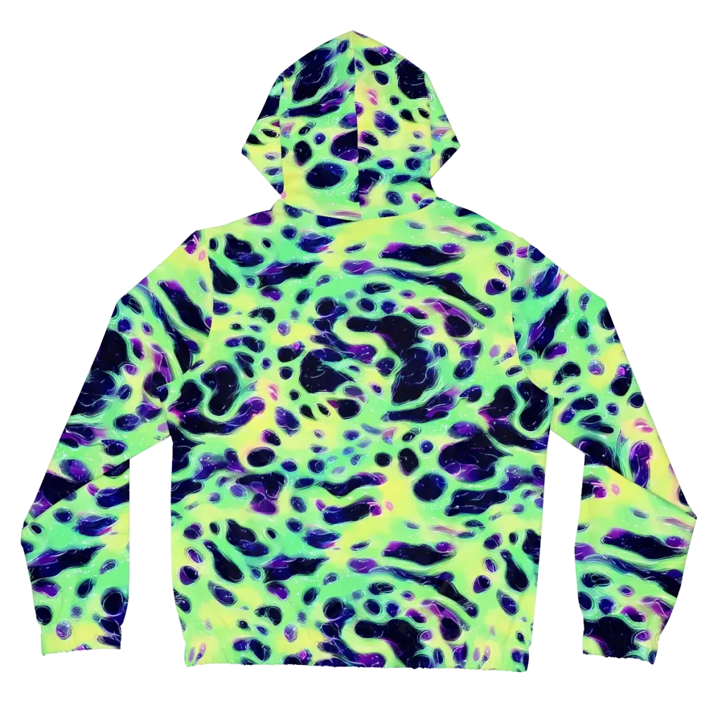 Luminous Ink on Women's Full-Zip Hoodie — Back