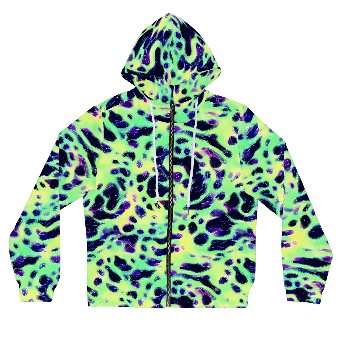 Luminous Ink on Women's Full-Zip Hoodie — Front