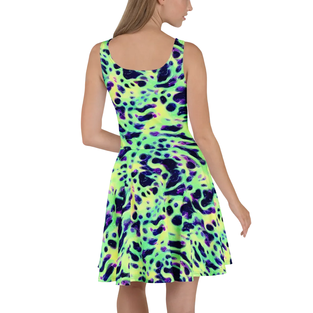 Luminous Ink on Skater Dress — Back