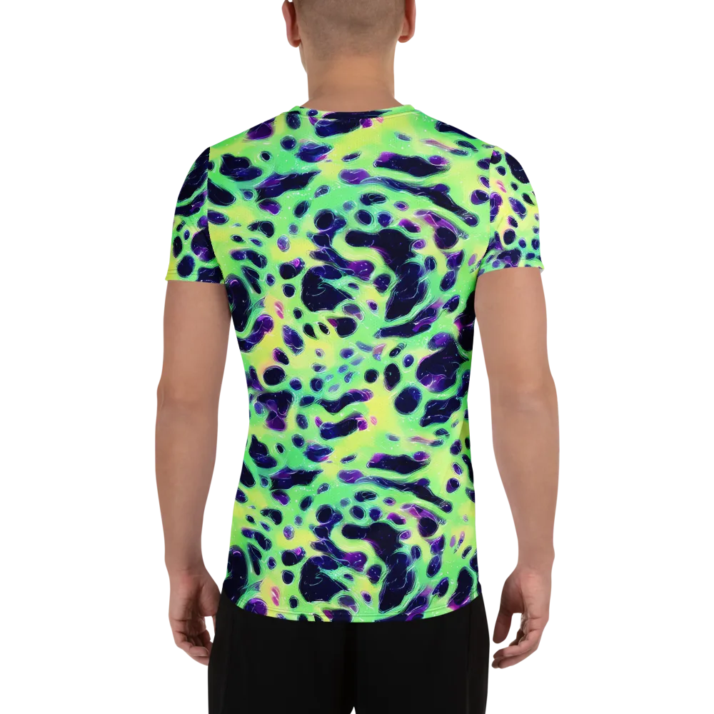 Luminous Ink on Men's Athletic T-Shirt — Back