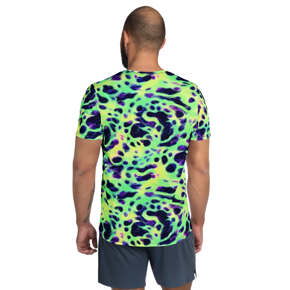 Luminous Ink on Men's Athletic T-Shirt — Back