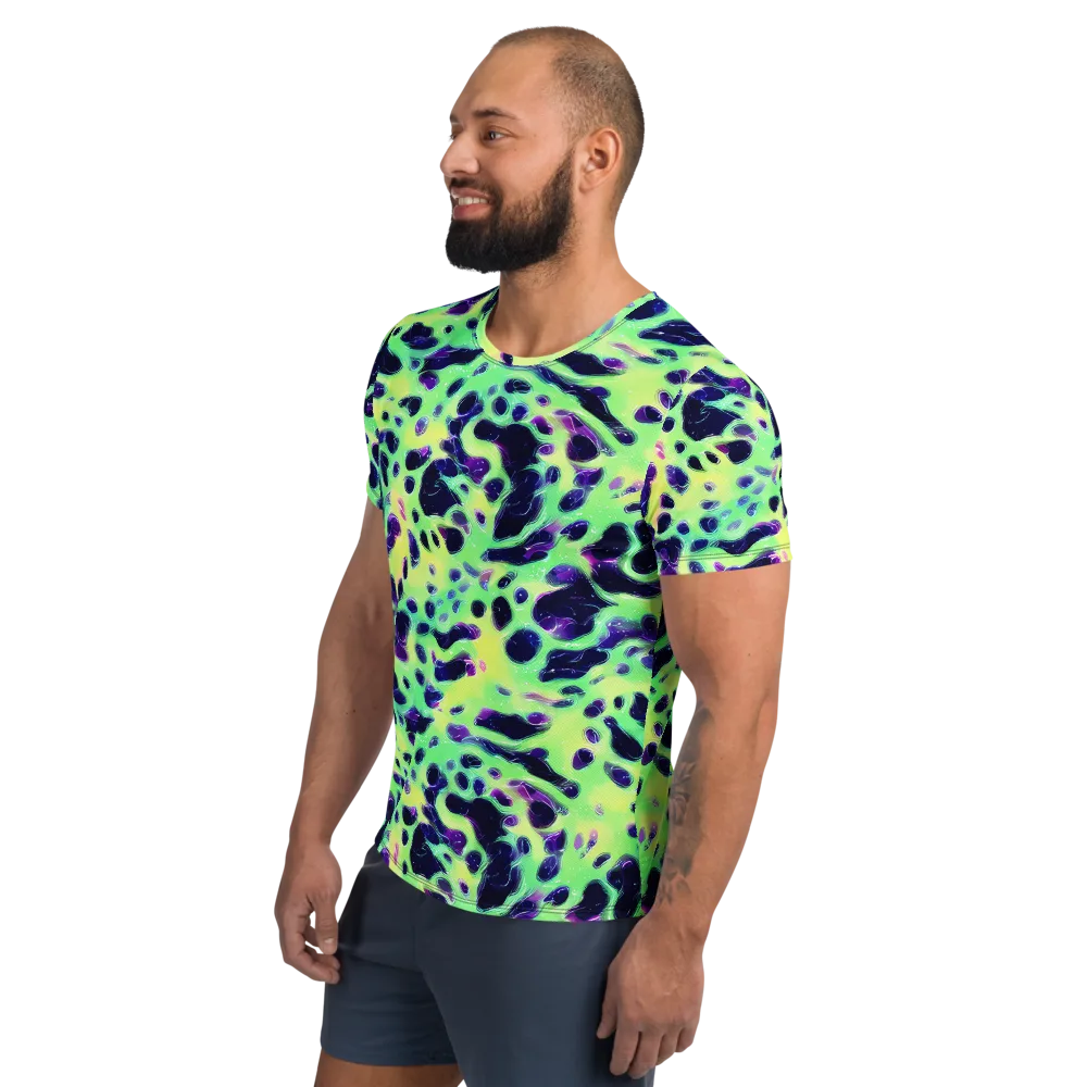 Luminous Ink on Men's Athletic T-Shirt — Left
