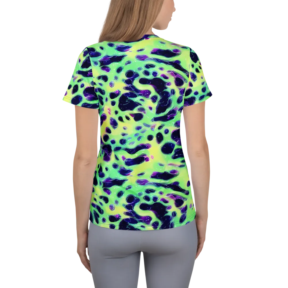 Luminous Ink on Women's Athletic T-Shirt — Back