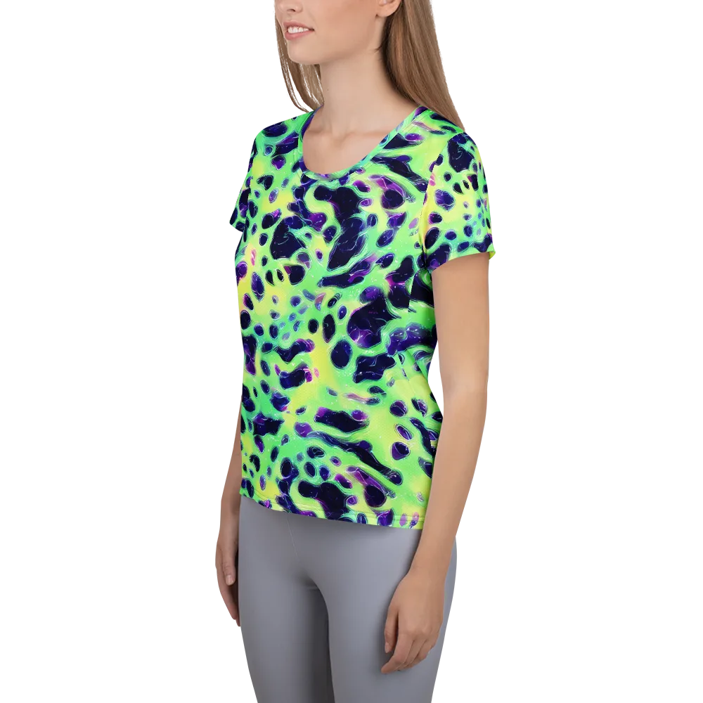Luminous Ink on Women's Athletic T-Shirt — Left