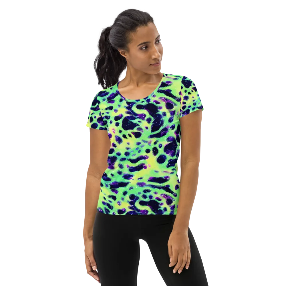 Luminous Ink on Women's Athletic T-Shirt — Front