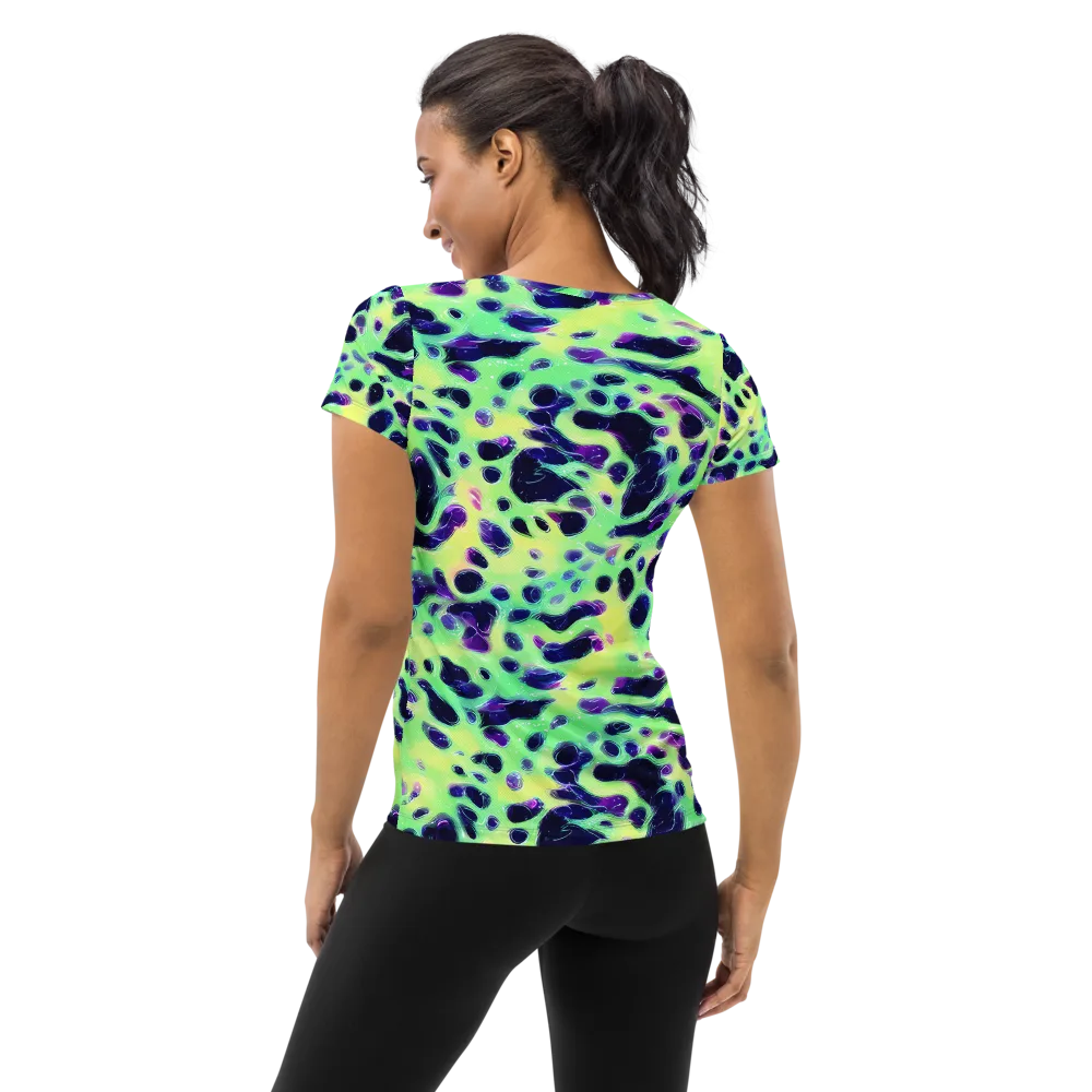 Luminous Ink on Women's Athletic T-Shirt — Back
