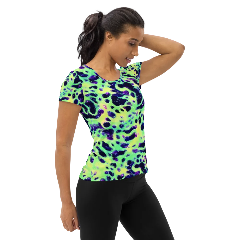 Luminous Ink on Women's Athletic T-Shirt — Right