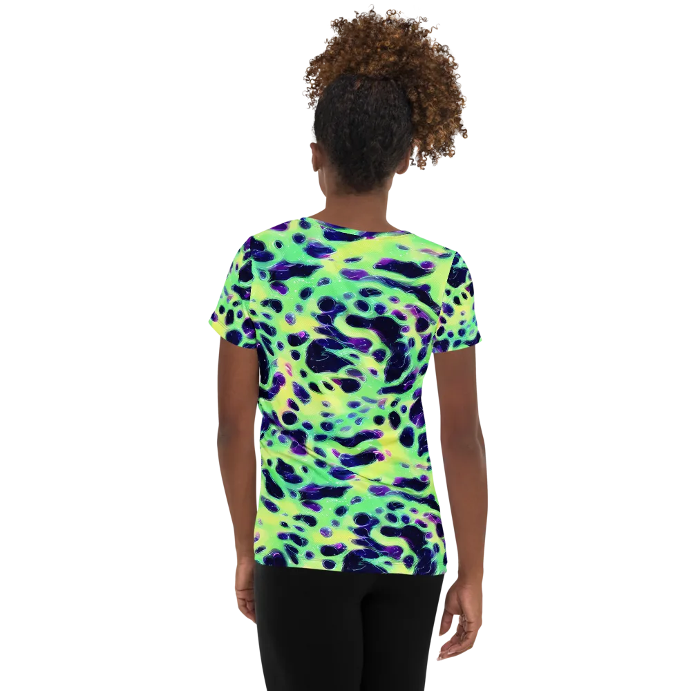 Luminous Ink on Women's Athletic T-Shirt — Back