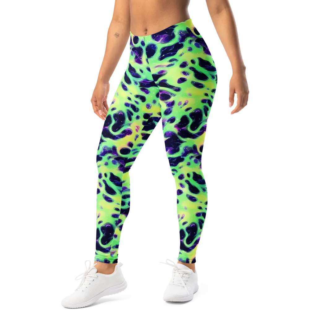 Luminous Ink on Leggings — Left Front