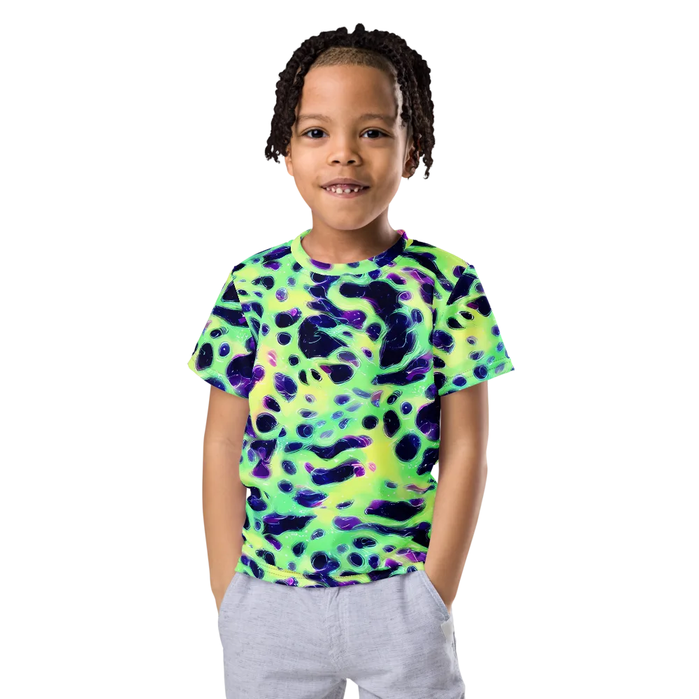 Luminous Ink on Kids Crew Neck T-Shirt — Front